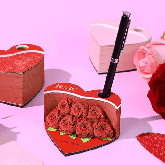 3D Notizblock Rose - myKreatief