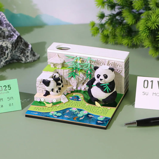 3D Panda Garten - myKreatief