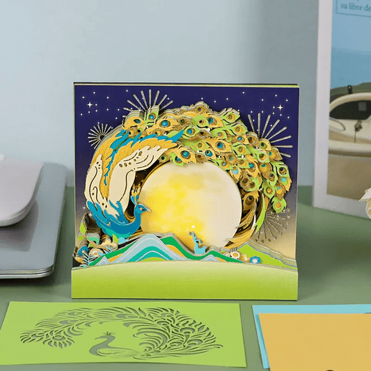 3D Pfau im Mondlicht - myKreatief