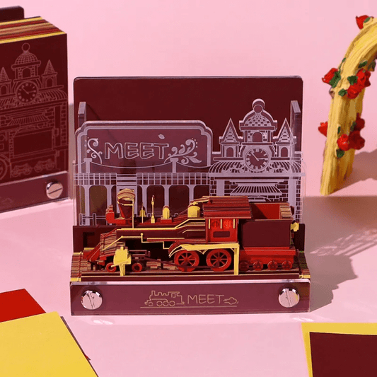 3D Rote Lokomotive - myKreatief