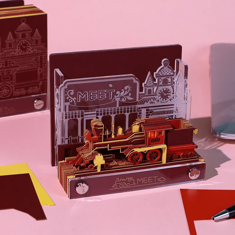 3D Rote Lokomotive - myKreatief