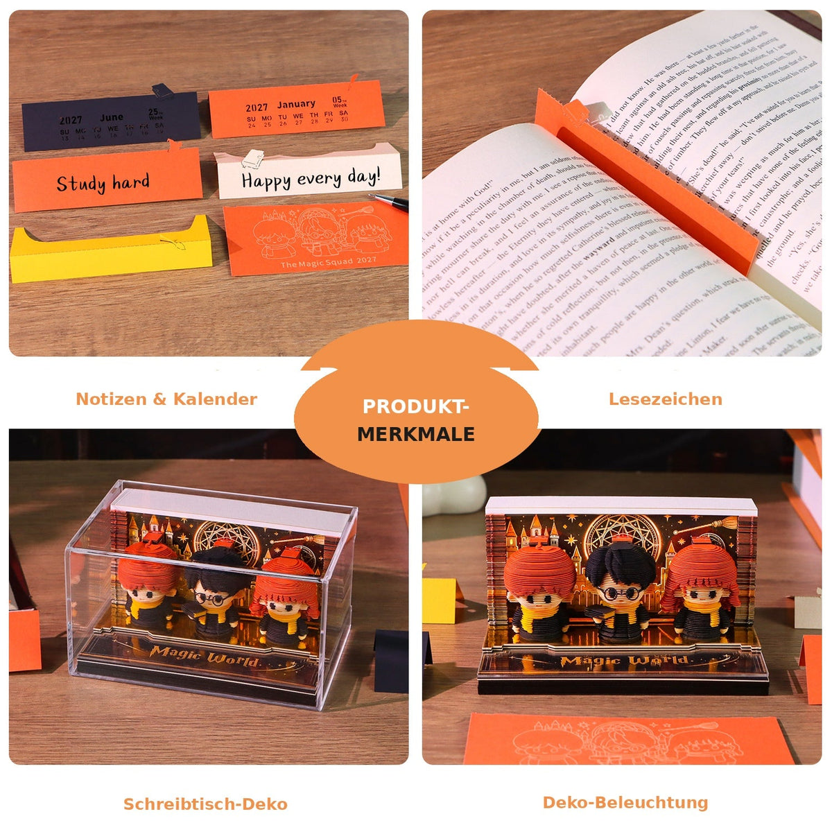 Magic World - 3D-Notizblock-Kalender 2027 - myKreatief