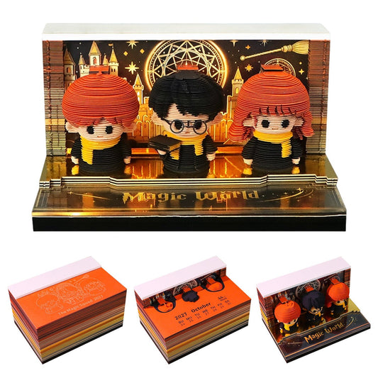 Magic World - 3D-Notizblock-Kalender 2027 - myKreatief