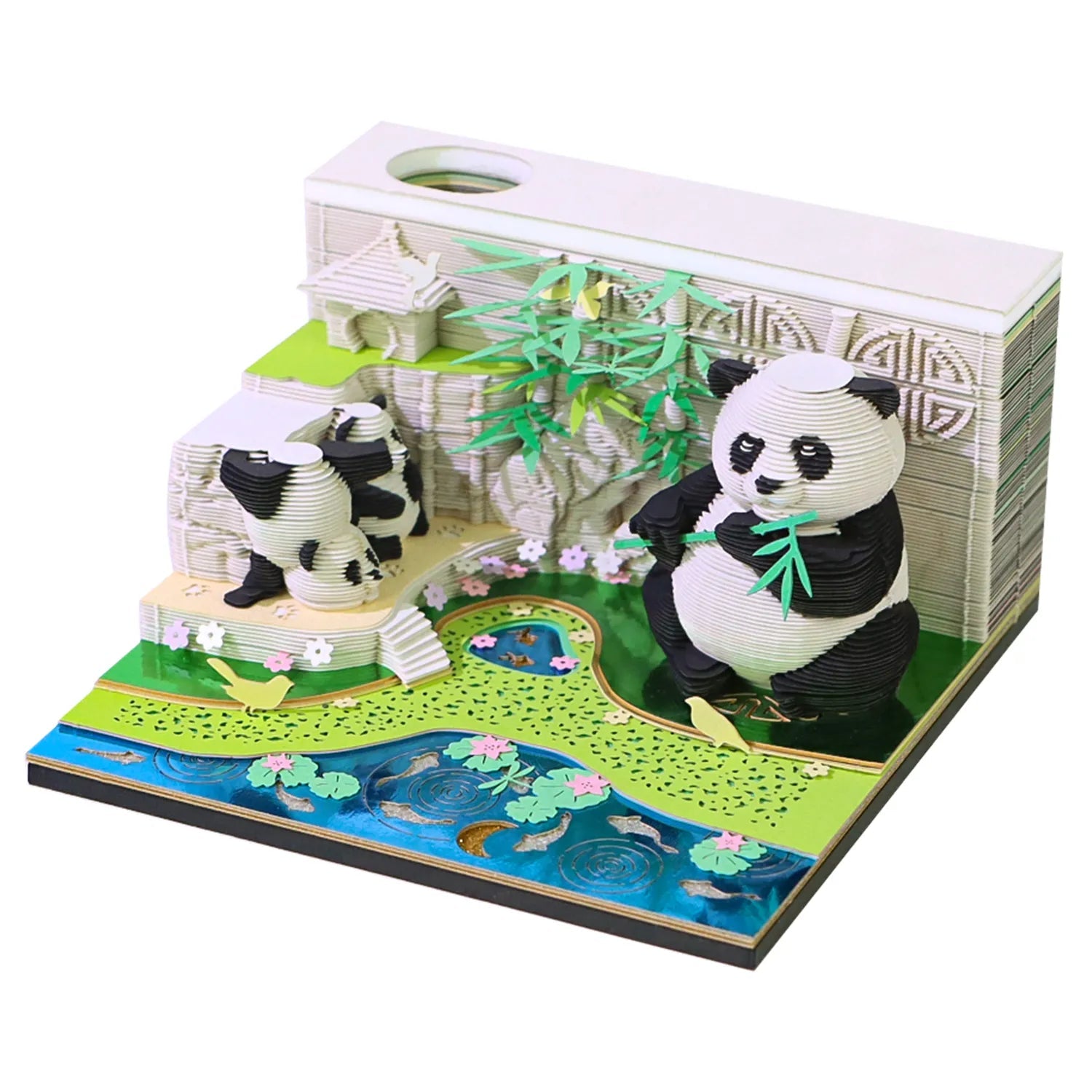 3D Panda Garten - myKreatief